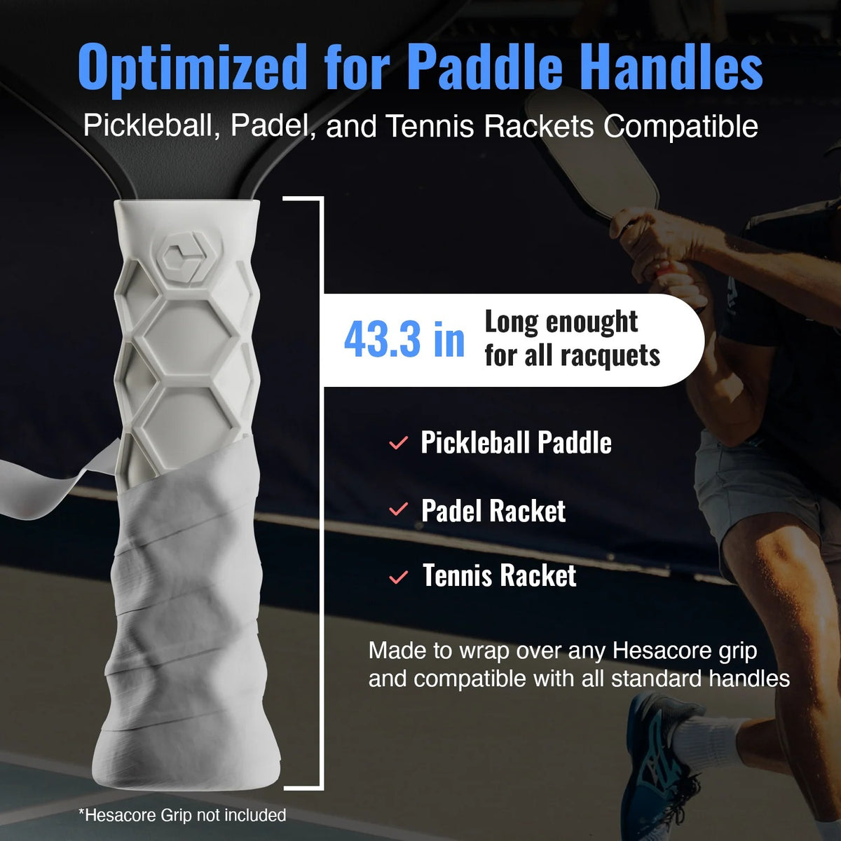 Hesacore Hesatac Pickleball Overgrip (6 Pack)