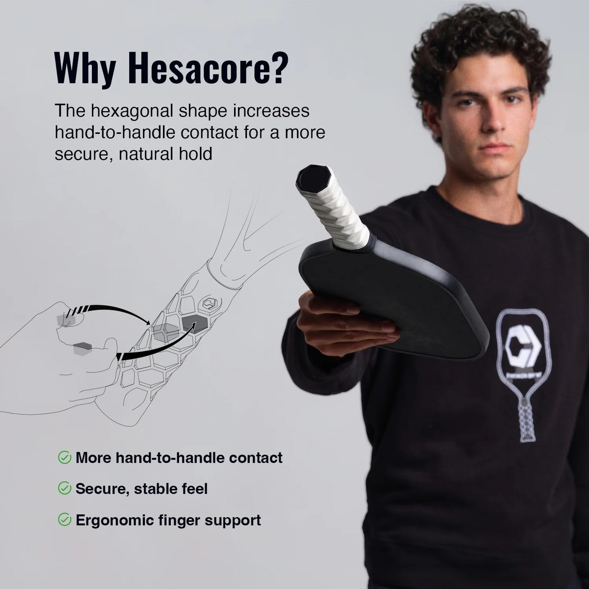 Hesacore Pickleball PINK Grip