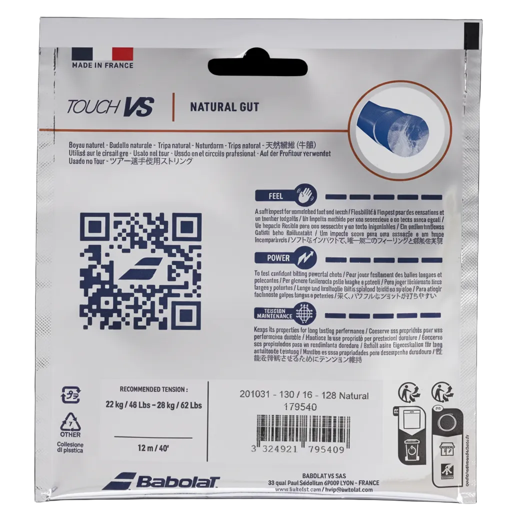 Babolat Touch VS Natural Gut 12M Tennis String