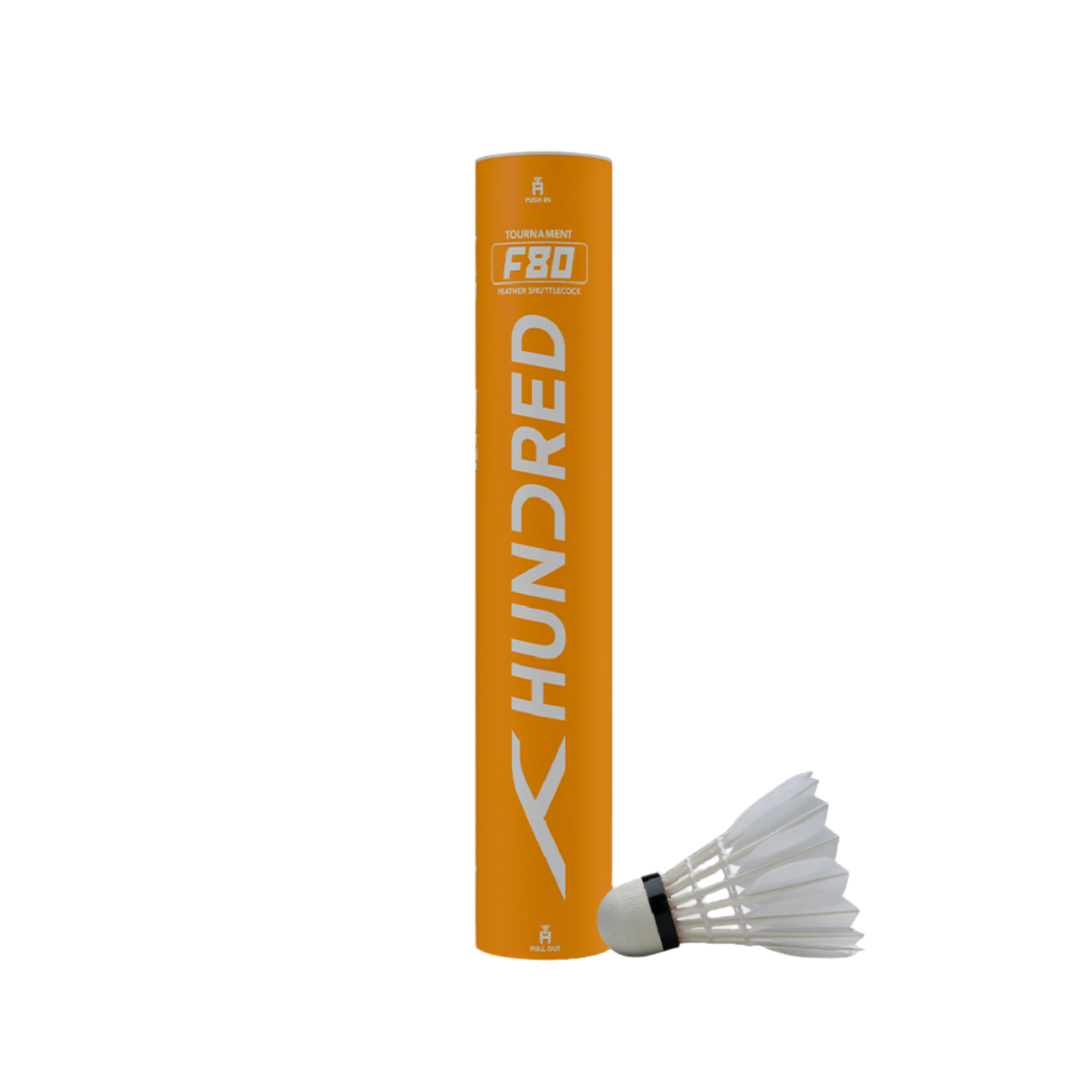 Hundred F80 Feather Shuttlecock (12 Shuttles)